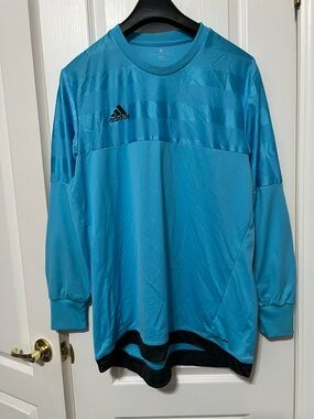Soccer goal keeper jersey XL Men’s adidas Climalite Long SleeveLight Blue